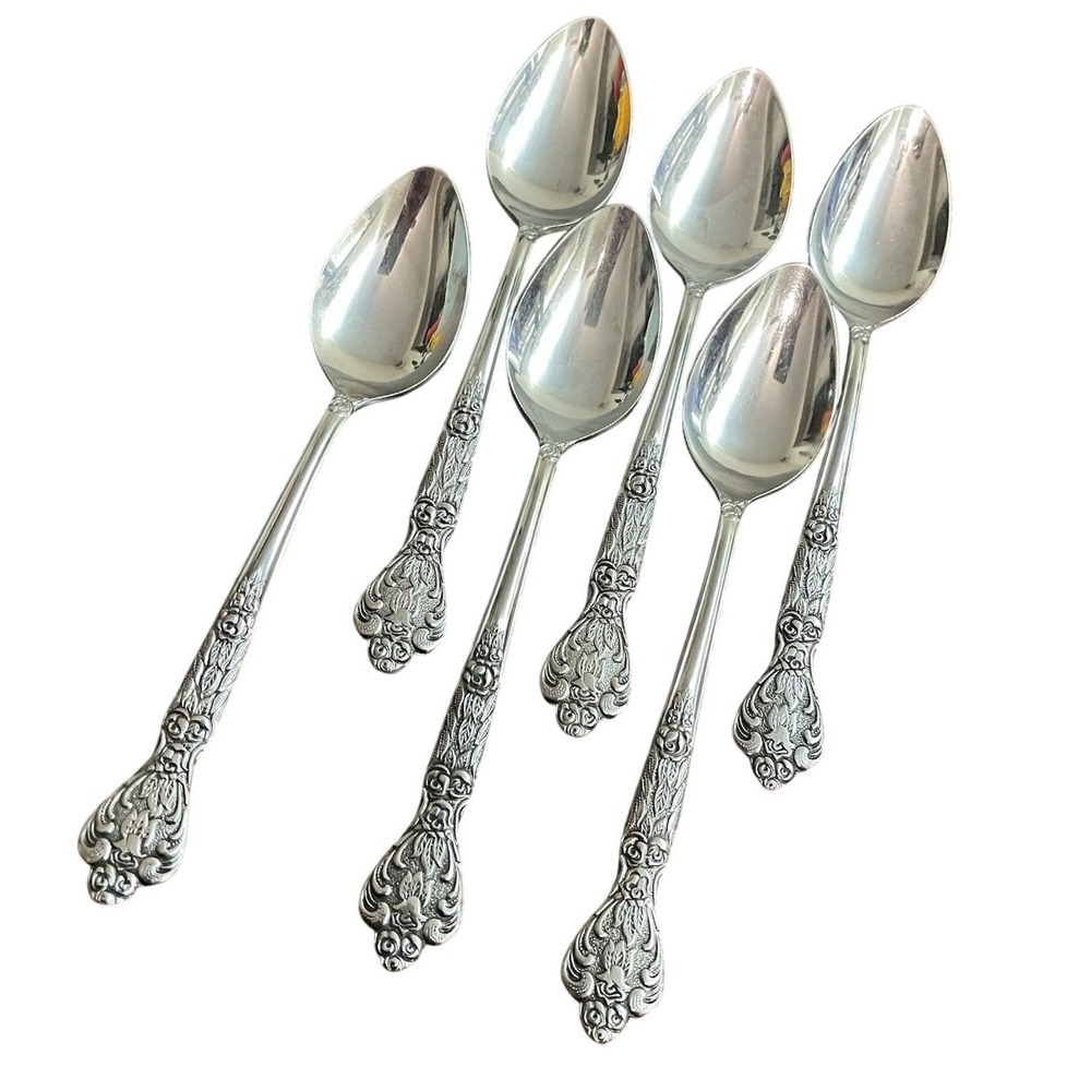 VERSAILLES Teaspoons 6 1/8" Stainless by MSI Japan Flatware Set of 6 Replacement
